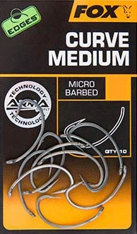 Fox Edges Curve Medium Micro Barbed 10pcs