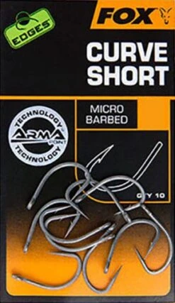 Fox Edges Curve Short Micro Barbed 10pcs