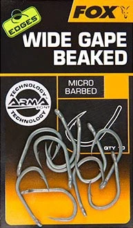 Fox Edges Wide Gape Beaked Micro Barbed 10pcs