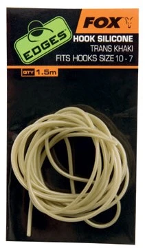 Fox Edges Hook Silicone Trans Khaki 1,5m