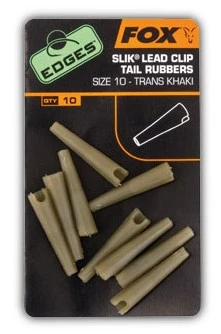Fox Edges Slik Lead Clip Tail Rubber 10pcs