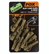 Fox Edges Slik Lead Clips&amp;Pegs 10pcs