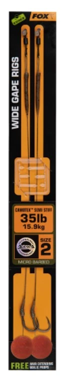 Fox Wide Gape Rigs 2pcs