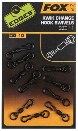 Fox Edges Kwik Change Hook Swivel 10pcs 4 Fox Edges Kwik Change Hook Swivel 10pcs - Afbeelding 2