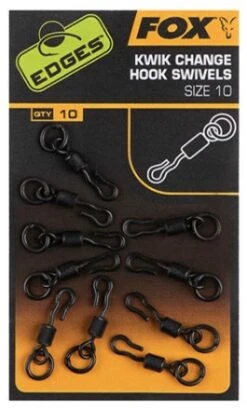 Fox Edges Kwik Change Hook Swivel 10pcs