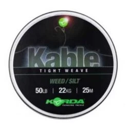 Korda Kable Leadcore Weed/Silt 25m