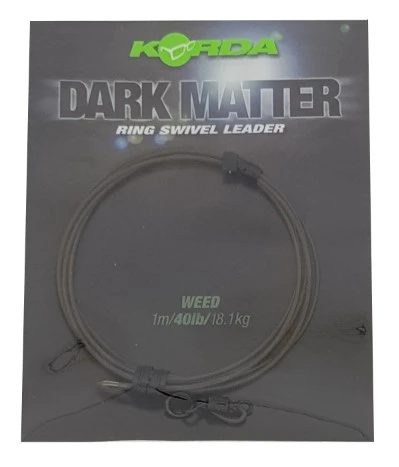 Korda Dark Matter Ring Swivel Leader 1m/40lbs 3 Korda Dark Matter Ring Swivel Leader 1m/40lbs