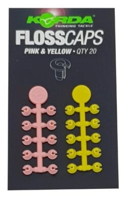 Korda Floss Caps Pink &amp; Yellow