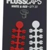 Korda Floss Caps White &amp; Red