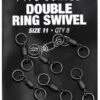 Korda PTFE Double Ring Swivel 8pcs -Fox Winkel Korda PTFE Double Ring Swivel 8pcs