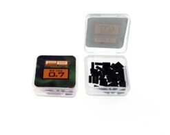 PB Double Barrel Crimps Dull Black 50pcs -Fox Winkel PB Double Barrel Crimps Dull Black 50pcs 27202 2