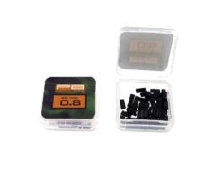 PB Double Barrel Crimps Dull Black 50pcs -Fox Winkel PB Double Barrel Crimps Dull Black 50pcs 27204 2