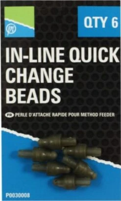 Preston In-Line Quick Change Beads 6pcs