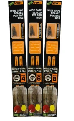 Fox Wide Gape Beaked PVA Bag Rigs 2pcs